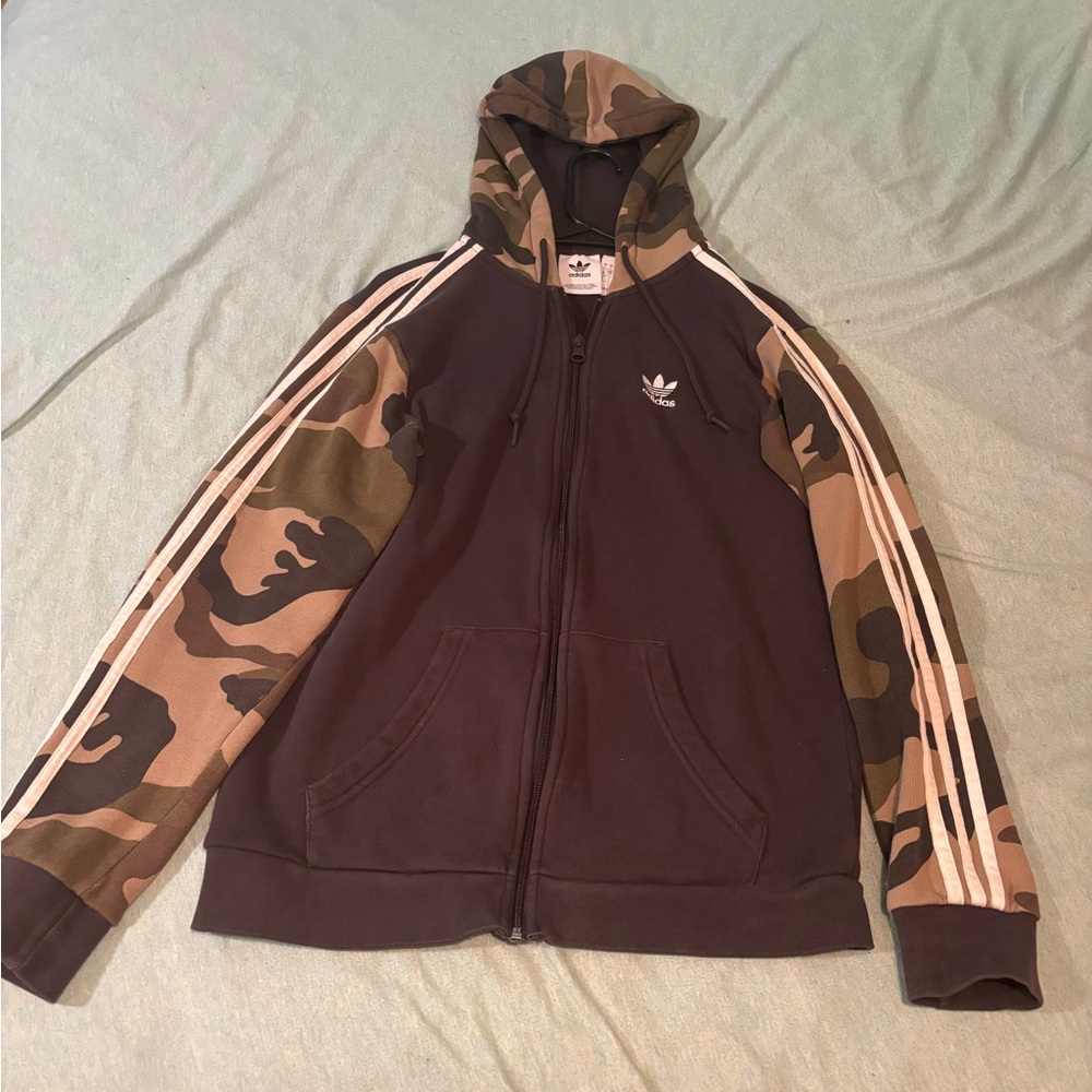 Adidas Men's Camouflage Hoodie Jacket